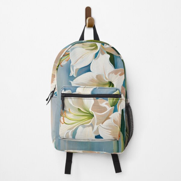 Item preview, Impressionist-Style picture of White Amaryllis Flowers designed and sold by Petalandfur.