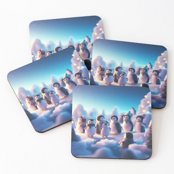 Item preview, Penguin Paradise - Whimsical Winter Scene designed and sold by Jolly-Drawings.