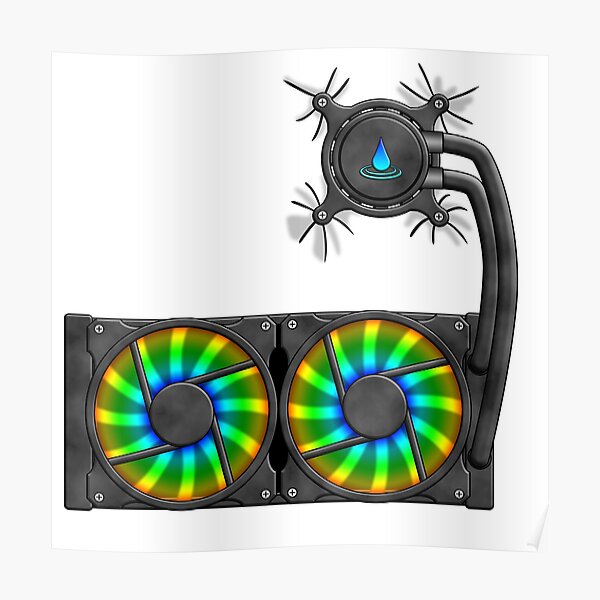 Liquid Cooled Heart Poster