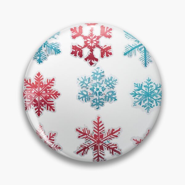 Item preview, Set with Snowflakes Red and Blue designed and sold by Aquillashop.