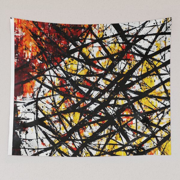 Item preview, Unyielding emotions abstract painting designed and sold by Evercolorful.