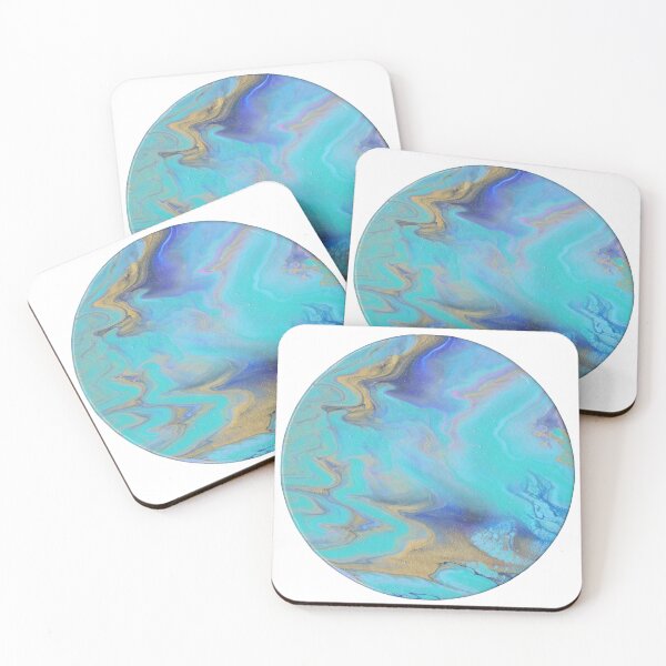 Item preview, Blue Abstract Fluid Space Art designed and sold by OrcaSoulHealing.