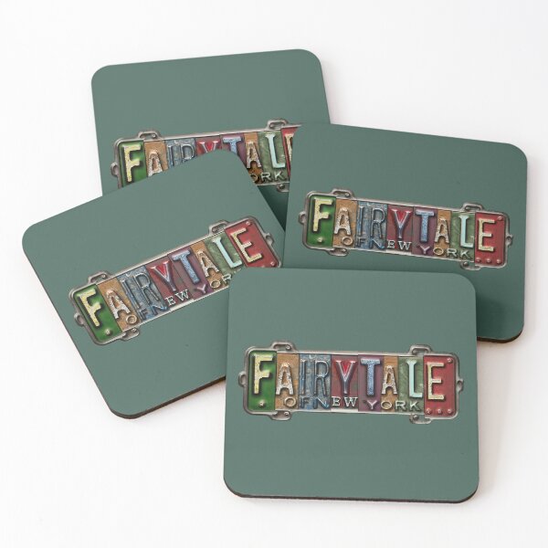Item preview, Fairytale Of New York - Vintage Christmas AI Generated Street Sign License Plate designed and sold by SorryFrog.