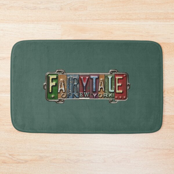 Item preview, Fairytale Of New York - Vintage Christmas AI Generated Street Sign License Plate designed and sold by SorryFrog.