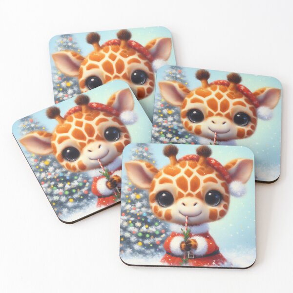 Item preview, giraffe santa  designed and sold by KateBlakeO.