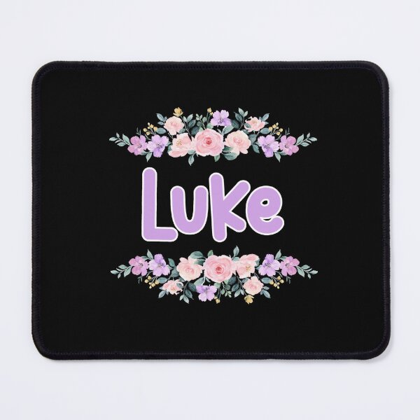 Item preview, Purple Flower Luke Name Label (Black) designed and sold by NormadWorld.