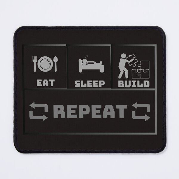Item preview, Eat sleep build repeat designed and sold by Creativedsigna.