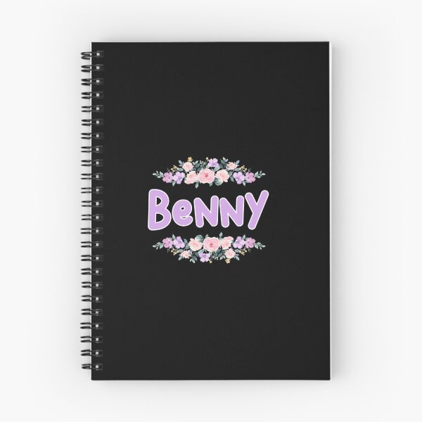 Item preview, Purple Flower Benny Name Label (Black) designed and sold by NormadWorld.