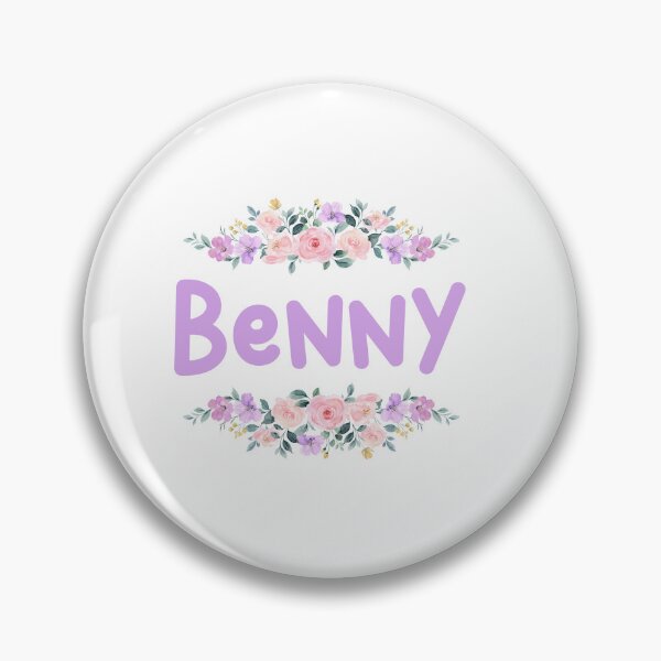 Item preview, Purple Flower Benny Name Label designed and sold by NormadWorld.