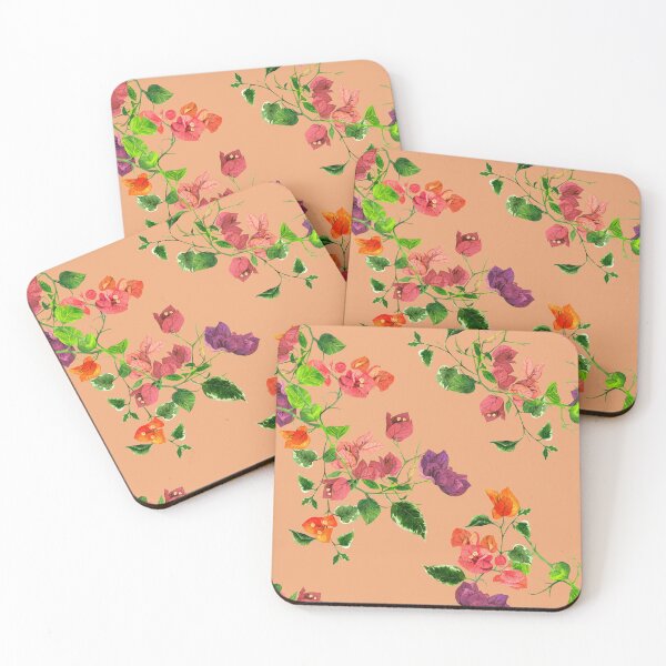 Item preview, Blooms in Watercolor: Hand-Painted Bougainvillea Elegance: Old rose designed and sold by Hadamundo.