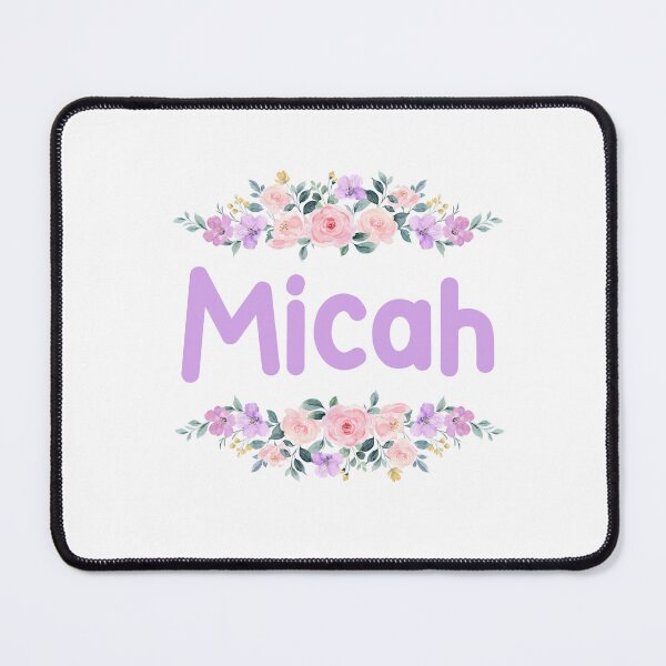Item preview, Purple Flower Micah Name Label designed and sold by NormadWorld.
