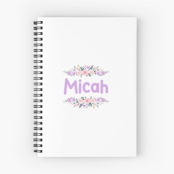 Item preview, Purple Flower Micah Name Label  designed and sold by NormadWorld.