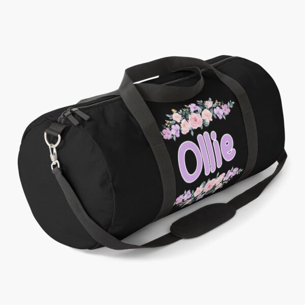 Item preview, Purple Flower Ollie Name Label (Black) designed and sold by NormadWorld.