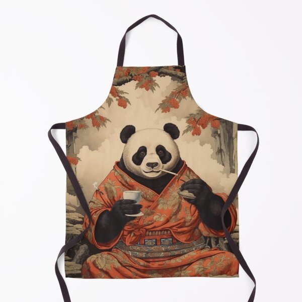 Item preview, UKIYO-E Panda smokes a cigar designed and sold by AlexArtCollega.