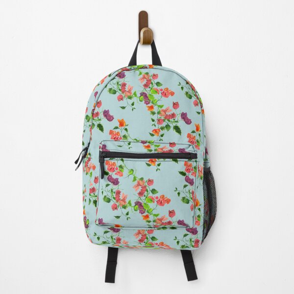 Item preview, Blooms in Watercolor: Hand-Painted Bougainvillea Elegance: Light Blue designed and sold by Hadamundo.