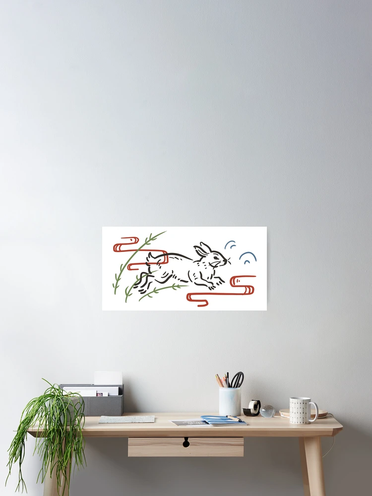 Thumbnail 2 of 3, Poster, Japanese Rabbit ~ designed and sold by Lkhafel.