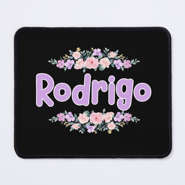 Item preview, Purple Flower Rodrigo Name Label (Black) designed and sold by NormadWorld.
