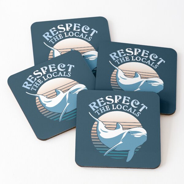 Item preview, Respect The Locals | Dolphin Conservation Quote designed and sold by TMBTM.