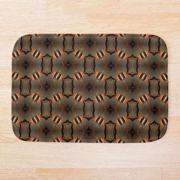 Item preview, Bright Decorative Geometric Pattern in Black, Bronze and Orange. designed and sold by FAFiloArtist.