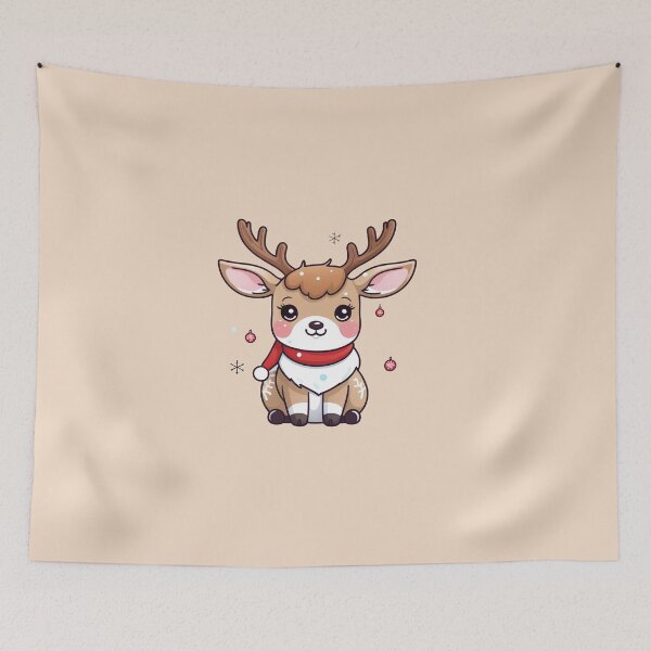 Item preview, Kawaii Christmas Reindeer designed and sold by Itsheartshop.