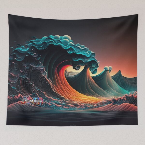 Item preview, Neon Waves without Quote 9/28 designed and sold by Jenson Major.