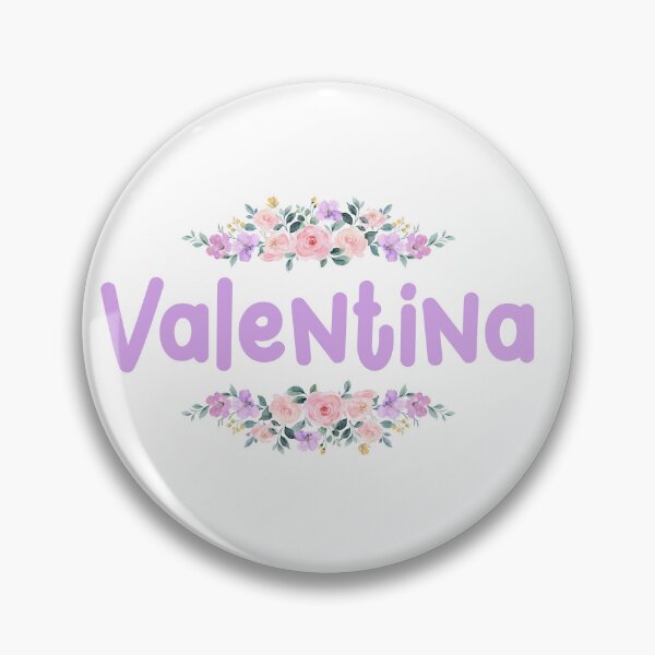 Item preview, Purple Flower Valentina Name Label  designed and sold by NormadWorld.