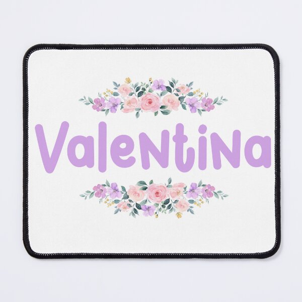 Item preview, Purple Flower Valentina Name Label designed and sold by NormadWorld.