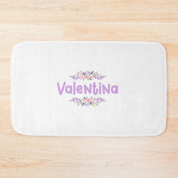 Item preview, Purple Flower Valentina Name Label  designed and sold by NormadWorld.