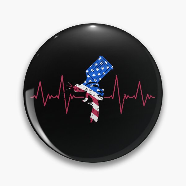 Item preview, Paint Sprayer Heartbeat Car Painting Pulse Line EKG USA Flag  designed and sold by venomousvector.