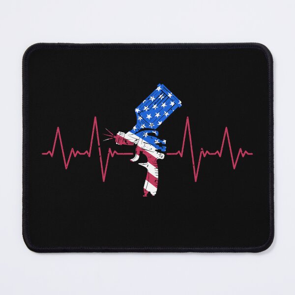 Item preview, Paint Sprayer Heartbeat Car Painting Pulse Line EKG USA Flag  designed and sold by venomousvector.