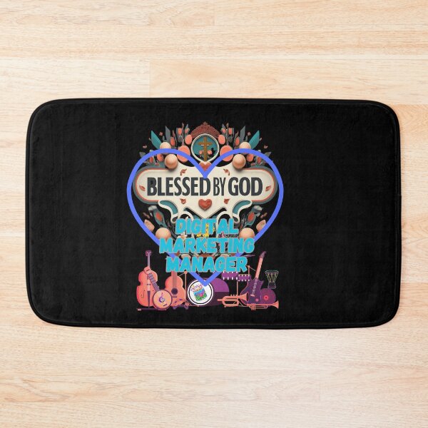 Item preview, BLESSED BY GOD DIGITAL MARKETING MANAGER designed and sold by carlos crane.