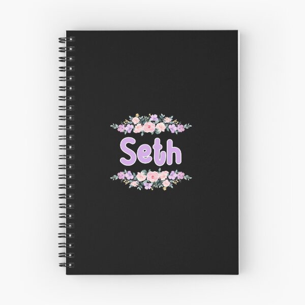 Item preview, Purple Flower Seth Name Label (Black) designed and sold by NormadWorld.