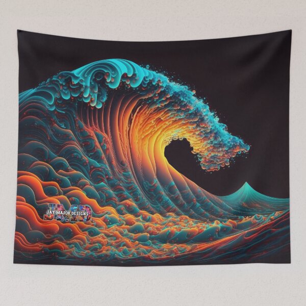 Item preview, Neon Waves without Quote 10/28 designed and sold by Jenson Major.