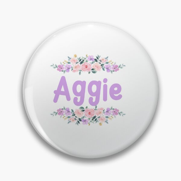 Item preview, Purple Flower Aggie Name Label  designed and sold by NormadWorld.
