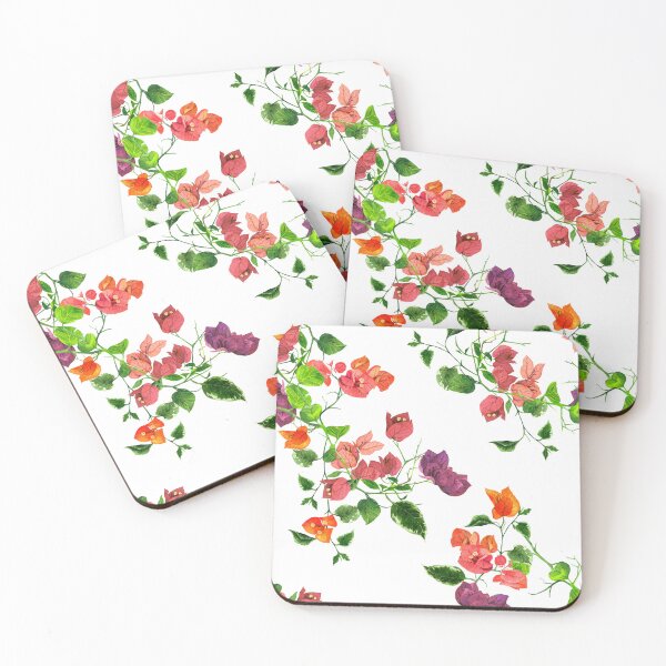 Item preview, Blooms in Watercolor: Hand-Painted Bougainvillea Elegance: White designed and sold by Hadamundo.