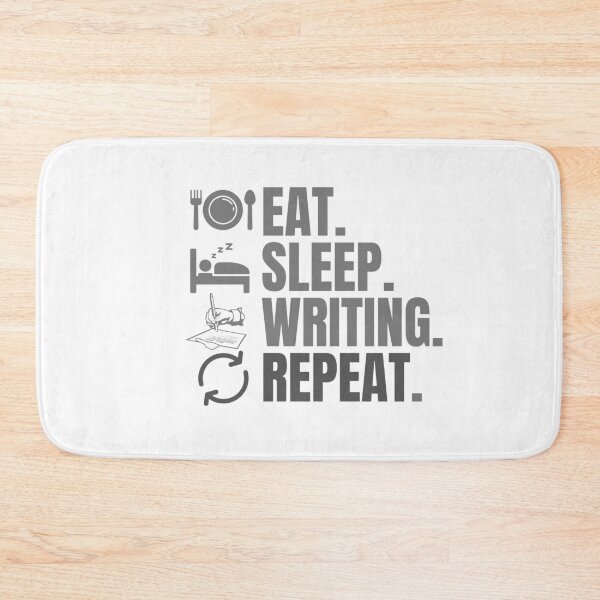 Item preview, Eat sleep writing repeat designed and sold by Creativedsigna.