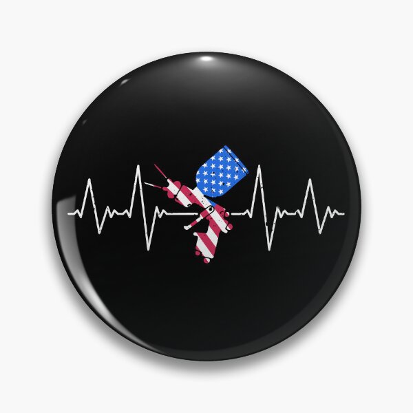 Item preview, Auto Body Painting Heartbeat USA Flag Design designed and sold by venomousvector.