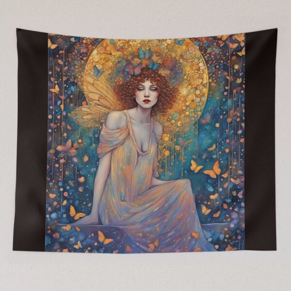 Item preview,  Moon Fairy No. 0016- abstract,  fairy nouveau designed and sold by FaerieFusion.