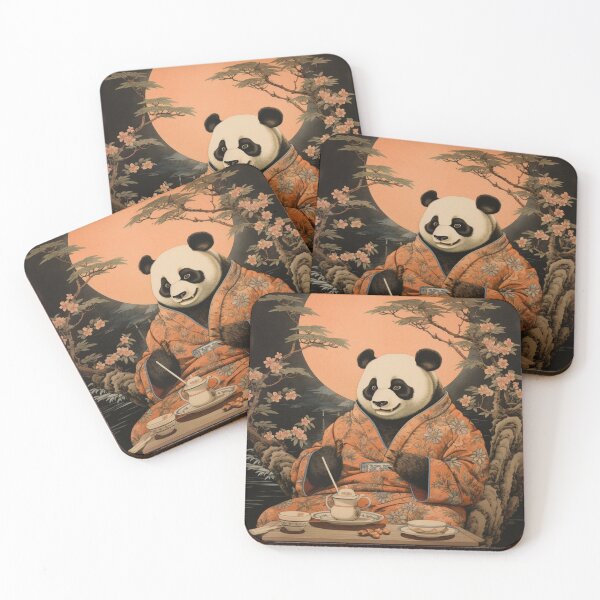 Item preview, UKIYO-E Panda smokes a cigar designed and sold by AlexArtCollega.