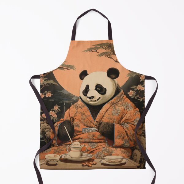 Item preview, UKIYO-E Panda smokes a cigar designed and sold by AlexArtCollega.