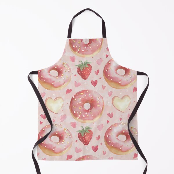 Item preview, Pastel Pink Donuts and Strawberries with Heart Cookies designed and sold by craftyvixenart.