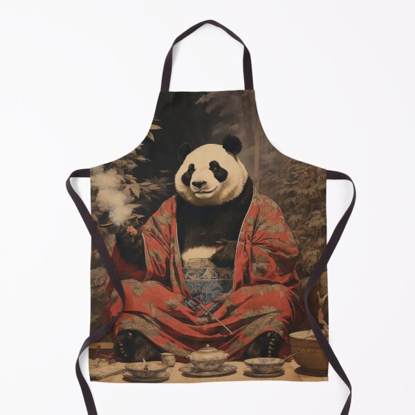 Item preview, UKIYO-E Panda smokes a cigar designed and sold by AlexArtCollega.