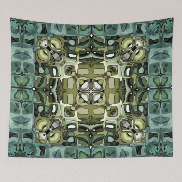 Item preview, Abstract Green Mandala designed and sold by Phil Perkins.