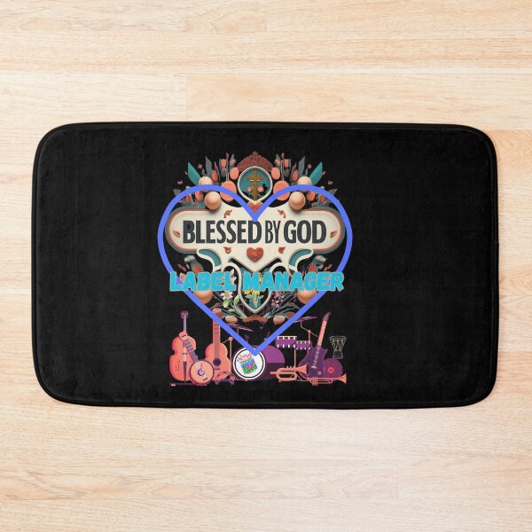 Item preview, BLESSED BY GOD LABEL MANAGER designed and sold by carlos crane.