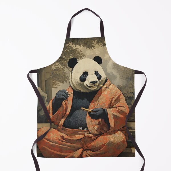 Item preview, UKIYO-E Panda smokes a cigar designed and sold by AlexArtCollega.