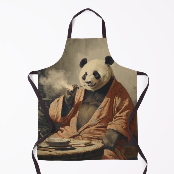 Item preview, UKIYO-E Panda smokes a cigar designed and sold by AlexArtCollega.