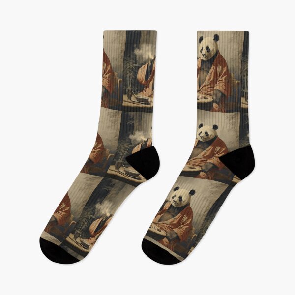 Item preview, UKIYO-E Panda smokes a cigar designed and sold by AlexArtCollega.