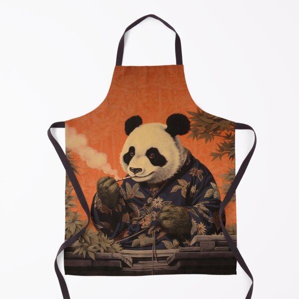 Item preview, UKIYO-E Panda smokes a cigar designed and sold by AlexArtCollega.