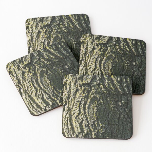 Item preview, Beauty of Tree Bark - Gnarly Treetrunk with Cool Green Lichen designed and sold by Georgia Mizuleva.