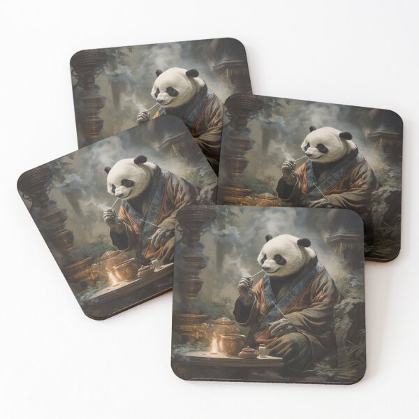 Item preview, UKIYO-E Panda Smokes a Cigar designed and sold by AlexArtCollega.